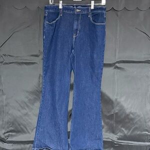 Old Navy Dark Blue WOW Flare Jeans Size 12 Short